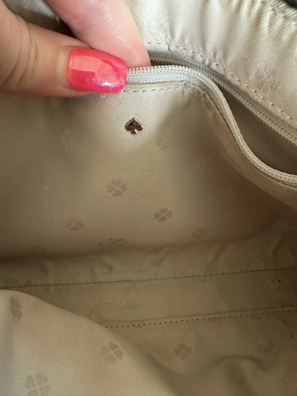 Kate Spade simple and classic black leather crossbody bag